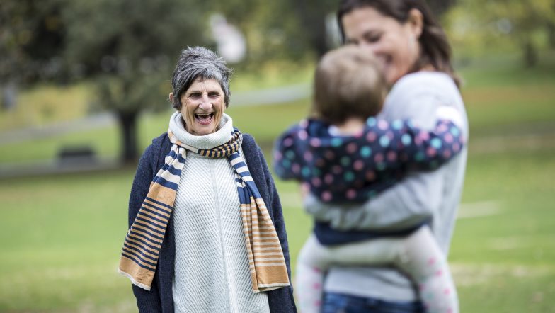 Three generations who can all receive help from Justice Connect